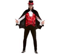 Mens Halloween Lord Vampire Fancy Dress Costume Medium