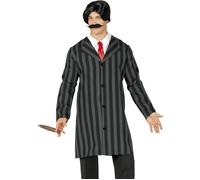 Mister Monster Striped Suit Adults Halloween Fancy Dress Costume Mens