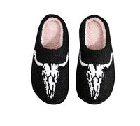 Mens Halloween pider antern Slippers Thick Sole Non- lip rch Support Gothic Slippers Indoor ightmare Comfort Halloween Christmas Slipper Holiday Slipper House Bedroom Shoes (A, 4)