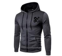 Mens Halloween Sweatshirts Blood Print Hooded Goth Tops Novelty Button Drawstring Skull Casual Stylish Pullover Cozy Sweater Loungewear Festive Celebration Top Grey