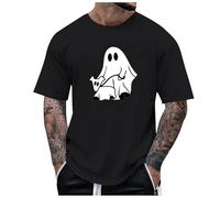 Mens Halloween T Shirt Halloween Clothes, Men's Halloween Costume T-Shirt 3D Print Photo-Realistic Short Sleeve Tshirt for Halloween Cosplay Costume