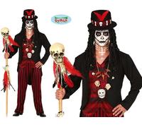 Mens Halloween Voodoo Witch Doctor Fancy Dress Costume Voodoo Papa Outfit New fg