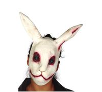 Mens Halloween Zombie Scary Evil White Rabbit Animal Fancy Dress Cosplay Mask