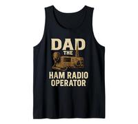Mens Ham Radio Dad Amateur Radio Operator Papa Daddy Fathers Day Tank Top