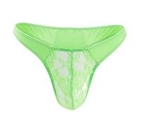 Men's Hammock Pouch Thongs and G-Strings Micro Jockstrap Athletic Supporters Briefs Sexy Comfort Bulge Enhancement Bikini with Ball Pouch Thong Underwear Sexy Classic Sports Plain Green