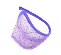 Men's Hammock Pouch Thongs Sexy Jock Strap Athletic Supporters Briefs Lingerie Breathable Bulge Enhancer Bikini with Pouch for Balls Thong Underwear Comfort Workout Mens Ball Pouch Purple