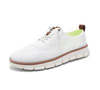 Mens Hands-Free Slip On Trainers Lightweight Mesh Step in Running Shoes for Men Laceless Breathable Summer Shoes Gym Workout Sneakers(White,39)