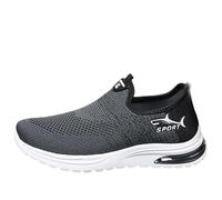 Men's Hands- Slip On Sneakers | Laceless Walking Shoes for Gym/Travel/Gentle Cushion for Every Step Black