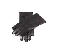 Men's Handsewn Three-Point Cashmere-Lined Leather Gloves - BLACK / 9