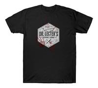 Men's Hannibal Lecter T Shirt Horror Thriller Funny Sarcastic Birthday Present S Black L