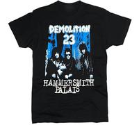 Men's Hanoi Rocks Band Demolition Album Unisex Shirt Cotton T-Shirt Black O Neck Tee