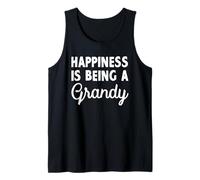 Mens Happiness is Being A Grandy Father's Day Grandpa Tank Top