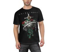 Men's Hard Rock Band Shirt Basic Short Sleeve T - Shirt for Every Occasion Black M