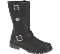Mens Harley Davidson Randy 12" Leather Zip Up Biker Ankle Boots Sizes 6 to 12