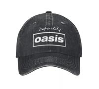 Men's hat，Men's Bassball Cap，Definitive Rock Band Logo Baseball Cap Unisex Style Distressed Denim Snapback Hat O-Oasis Summer Adjustable Fit Hats Cap Retrot