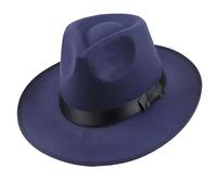 Men's Hats & Caps Winter Hats for Men Vintage Cap British Hat Jazz Wool Felt Hat Fedora Hat Trilby Hats Cotton Blended Panama Sun Jazz Cap for Mens Womens Wide Brim Sun Protection Hats 2025 Navy