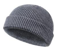 Mens Hats Slouch Beanie Hat Knitted Baggy Skull Cap Black Beanies Hats for Mens Gifts Knit Beanie for Men Stretchy Soft Warm Daily Cuffed Winter Hats Unisex Comfortable Wooly Beanie Gifts for Men