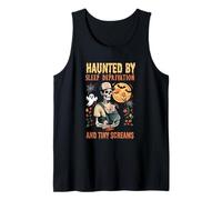 Mens Haunted by Sleep Deprivation and Tiny Screams 90s Born Dad Tank Top
