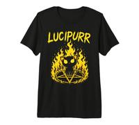 Mens Haunting Black Cat Lucipurr Premium T-Shirt