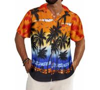 Mens Hawaiian Shirt S-3XL - Palm Tree Aloha Stag Beach Holiday Summer Party Fan