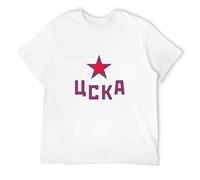 Men's Hc CSKA Moscow Khl Russian Professional Hockey Mens T-Shirts White L