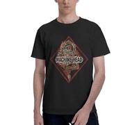 Men's Head Metal Band Machine T Shirt Short Sleeve Tee Shirts Cotton Print Crewneck Loose Classic Soft Comfortable Casual Summer Tee Top Fashion,S-6XL