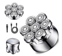 Mens Head Shaver, 7D Flexible Head Shavers for Bald Men, IPX6 Waterproof Wet & Dry Electric Razors for Bald Men with LED Display, USB-C Rechargeable & Travel Lock