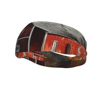 Men's Headbands Sport Sweatbands Moisture Wicking Wide Sweatband Stretchy Performance Headband Barn Wrist Bands Unisex Hairband Running Head Band for Men