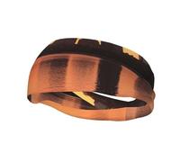 Men's Headbands Sport Sweatbands Moisture Wicking Wide Sweatband Stretchy Performance Headband Boston Charles River City Skyline Sunset Wrist Bands Unisex Hairband Running Head Band for Men