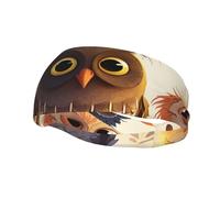 Men's Headbands Sport Sweatbands Moisture Wicking Wide Sweatband Stretchy Performance Headband Owls Birds Wrist Bands Unisex Hairband Running Head Band for Men