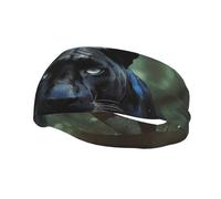 Men's Headbands Sport Sweatbands Moisture Wicking Wide Sweatband Stretchy Performance Headband Tree Animal Wrist Bands Unisex Hairband Running Head Band for Men