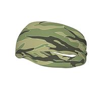 Men's Headbands Tiger Stripe Camo Printed Sport Sweatband Workout Hairband for Running Fitness Yoga Cycling Basketball