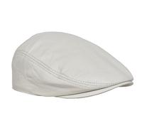 Mens Headwear Brown Leather Flat Cap English Granddad Hat News-boy Classic Cap - Arthur