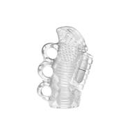 Men's Health Manual Sensory Massager - Helps Relieve Stress and Supports Mindfulness Practice, Made from Skin-Friendly Safe Silicone, Compact and Portable(Transparent)