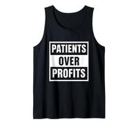Mens Healthcare Justice: Patients Over Profits Tank Top