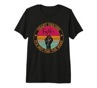 Mens Heart Failure Awareness Retro Fighter Heart Failure Warrior Premium T-Shirt