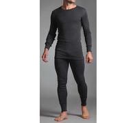 HEAT HOLDERS Mens SockShop Long Sleeved Thermal Vest Charcoal L