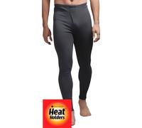 Mens Heat Holder Thermal Underwear Long Johns Charcoal Grey