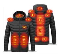 Mens Heated Jacket UK Clearance Heated Hoodie Winter Warm Heated Body Warmer with 3 Adjustable Temperature Heated Clothing Coat for Outdoor Camping Riding Hiking Unisex