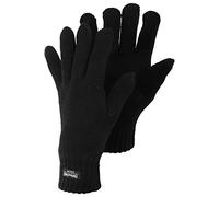Mens Heatguard Thinsulate Thermal Knitted Winter Gloves (M/L) (Black)