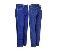 Mens Heavy Duty Jeans Hard Wearing Casual Denim Work Jeans Big Sizes Waist 30 to 64 and Inside Leg 31 Inches (Leg-31 Waist-48, Stonewash)