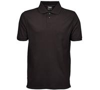Mens Heavy Pique Polo Shirt - Black - X-Large