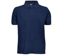 Men's Heavy Pique Polo Shirt - Blue - X-Large