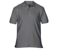 Mens Heavy Pique Polo Shirt Cotton Short Sleeve Top Crew Neck Tee Gildan Hammer