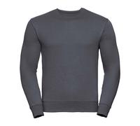 Mens Heavy Sweatshirt Russell Round Neck Jumper Plain Casual Pullover Top J262M