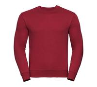 Mens Heavy Sweatshirt Russell Round Neck Jumper Plain Casual Pullover Top J262M