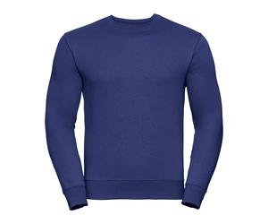 Mens Heavy Sweatshirt Russell Round Neck Jumper Plain Casual Pullover Top J262M