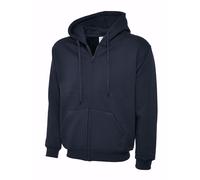 Mens Heavy Weight Classic Full Zip Hooded Sweatshirt Uneek Unisex Pullover Adult