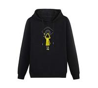 Men's Heavyweight Hooded Limited Little Nightmares Six Maw Cool Creepy Design Long Sleeve Sweatshirts Black XL
