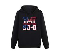 Men's Heavyweight Hooded New Mayweather The Money Team 50 0 Boxing Long Sleeve Sweatshirts Black L